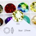 DZ-3001 27 mm Round Shaped Crystal Fancy Stones 